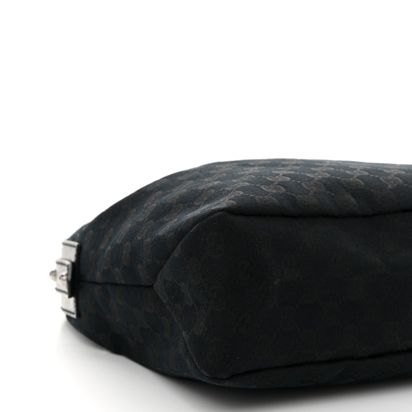 Monogram Medium Horsebit Chain Hobo Black