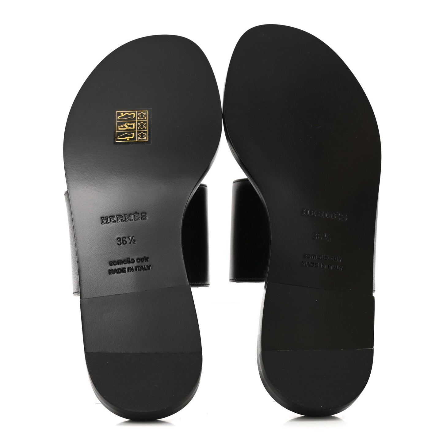 Calfskin Mona Sandals 36.5 Black