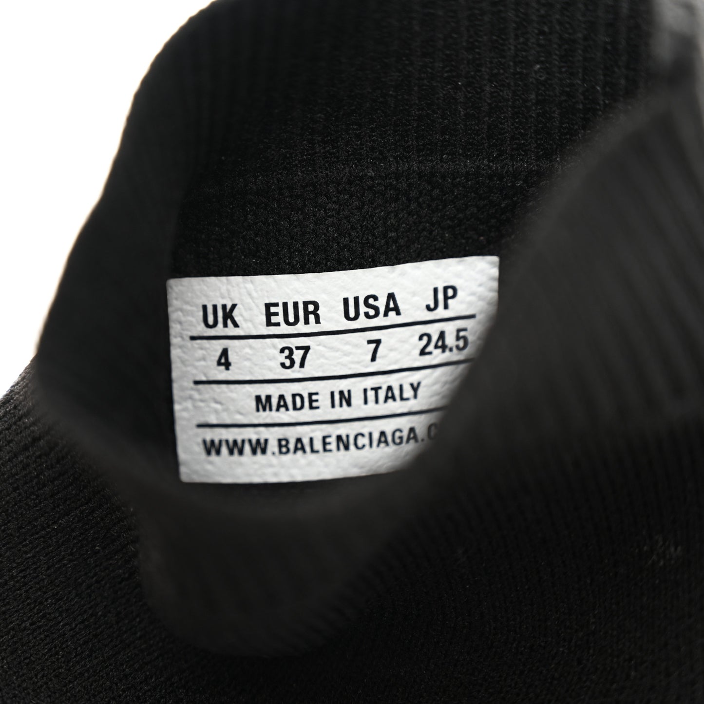 Neoprene Knit Womens Speed Sneakers 37 Black White