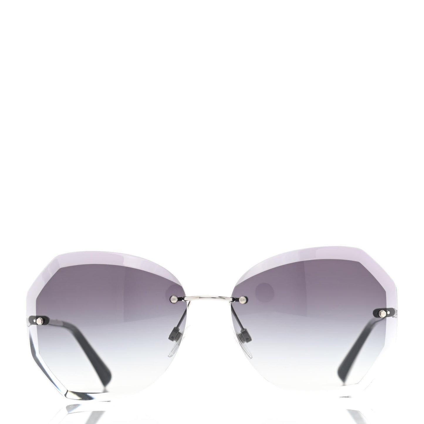 Metal Spring Round Sunglasses 4220 Silver