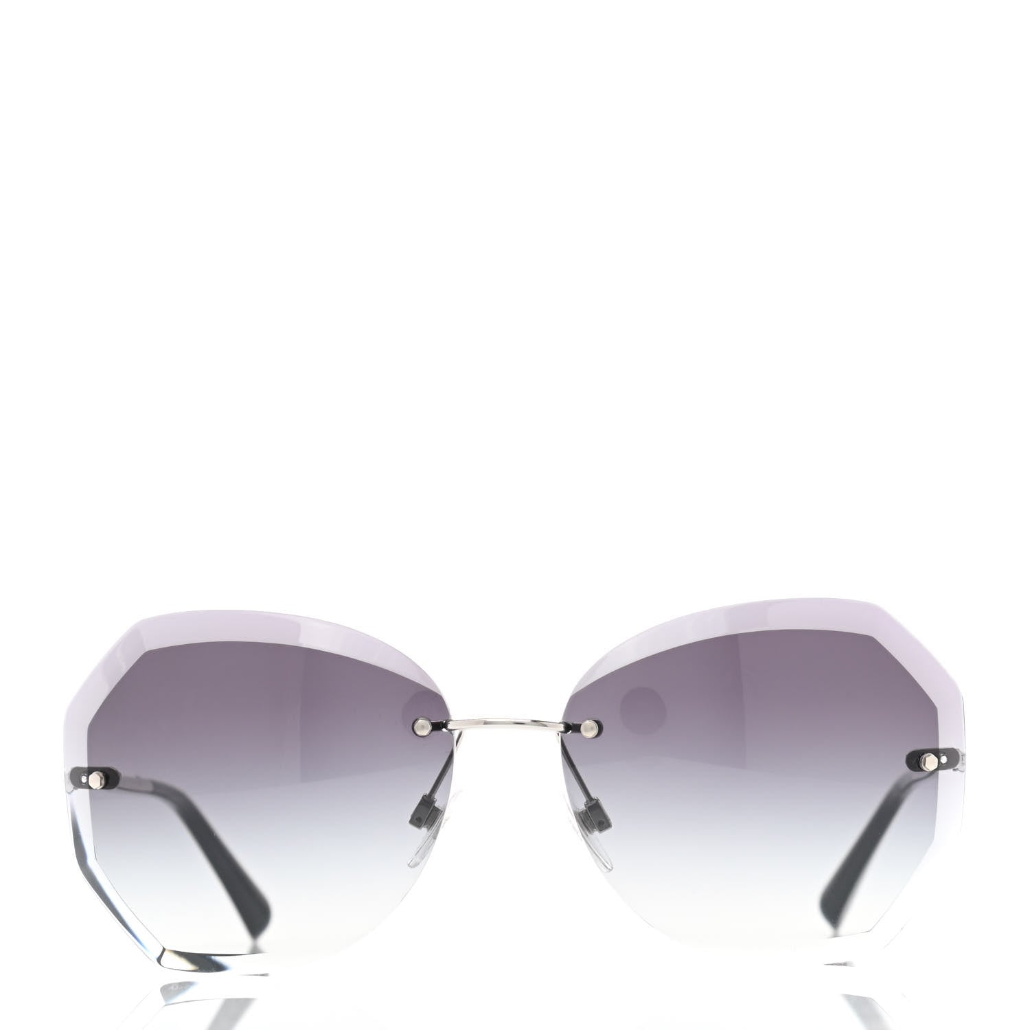 Chanel Metal Spring Round Sunglasses 4220 Silver 2 of 8