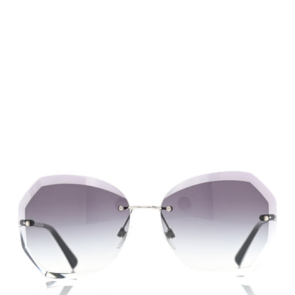 Chanel Metal Spring Round Sunglasses 4220 Silver 2 of 8