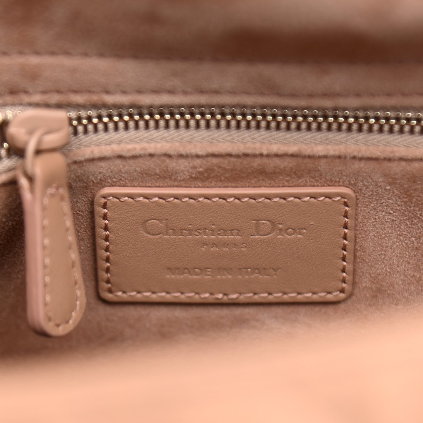 Ultra Matte Calfskin Cannage Medium Lady Dior Beige