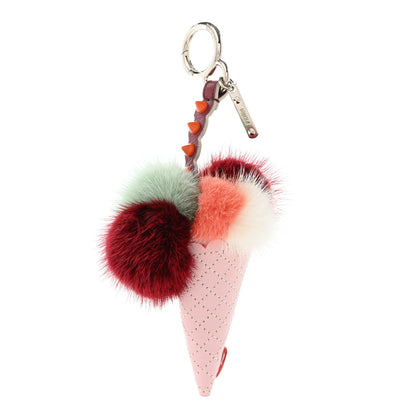 Fendi Mink Fur Calfskin Fun Fair Bag Charm Multicolor 1 of 4