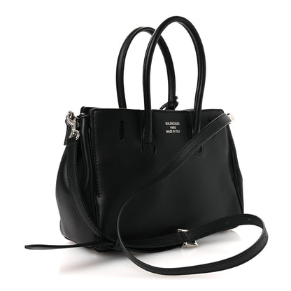 Balenciaga Smooth Calfskin Mini Bel Air Carry All Bag Black 3 of 10