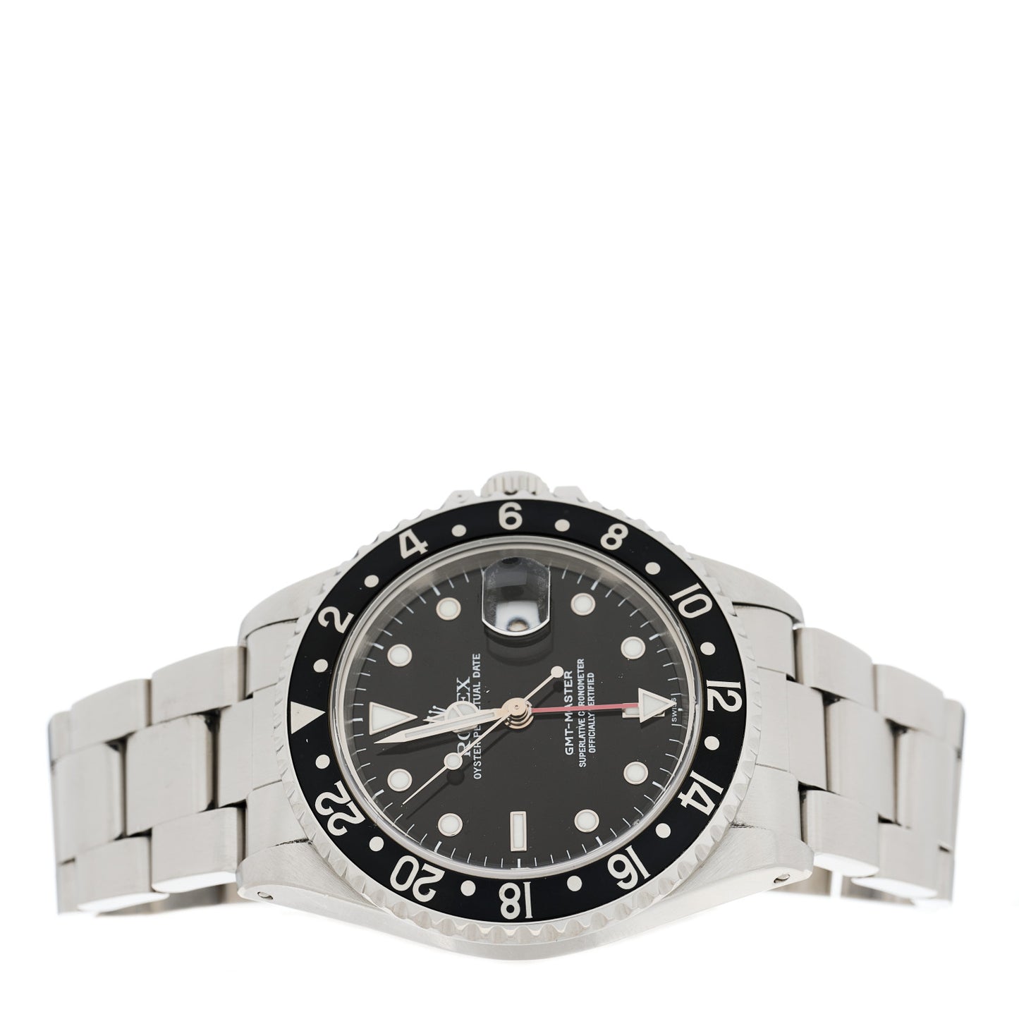 Stainless Steel 40mm Oyster Perpetual Date GMT Master Watch Black 16700