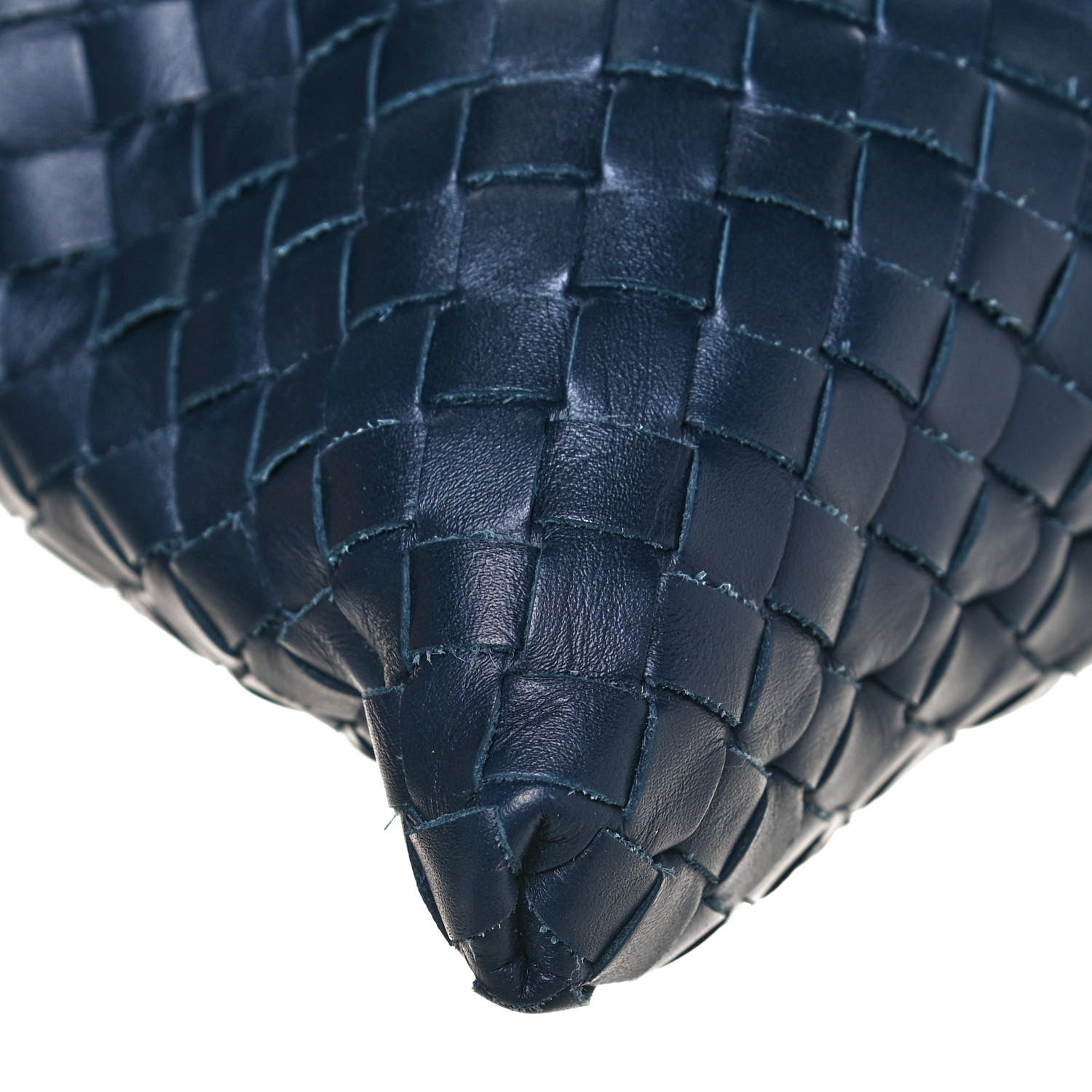 Bottega Veneta Nappa Intrecciato VN Crossbody Messenger Bag Navy 9 of 19