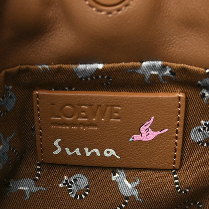 Loewe X SUNA FUJITA Nappa Flamenco Knot Clutch Brown 6 of 8
