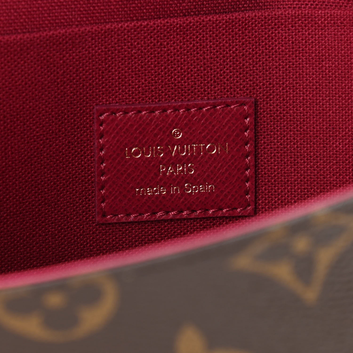Louis Vuitton Monogram Pochette Felicie Chain Wallet Fuchsia 7 of 11
