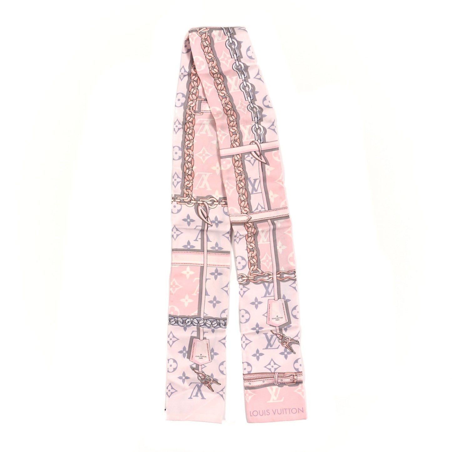 Silk Monogram Confidential Bandeau Light Pink