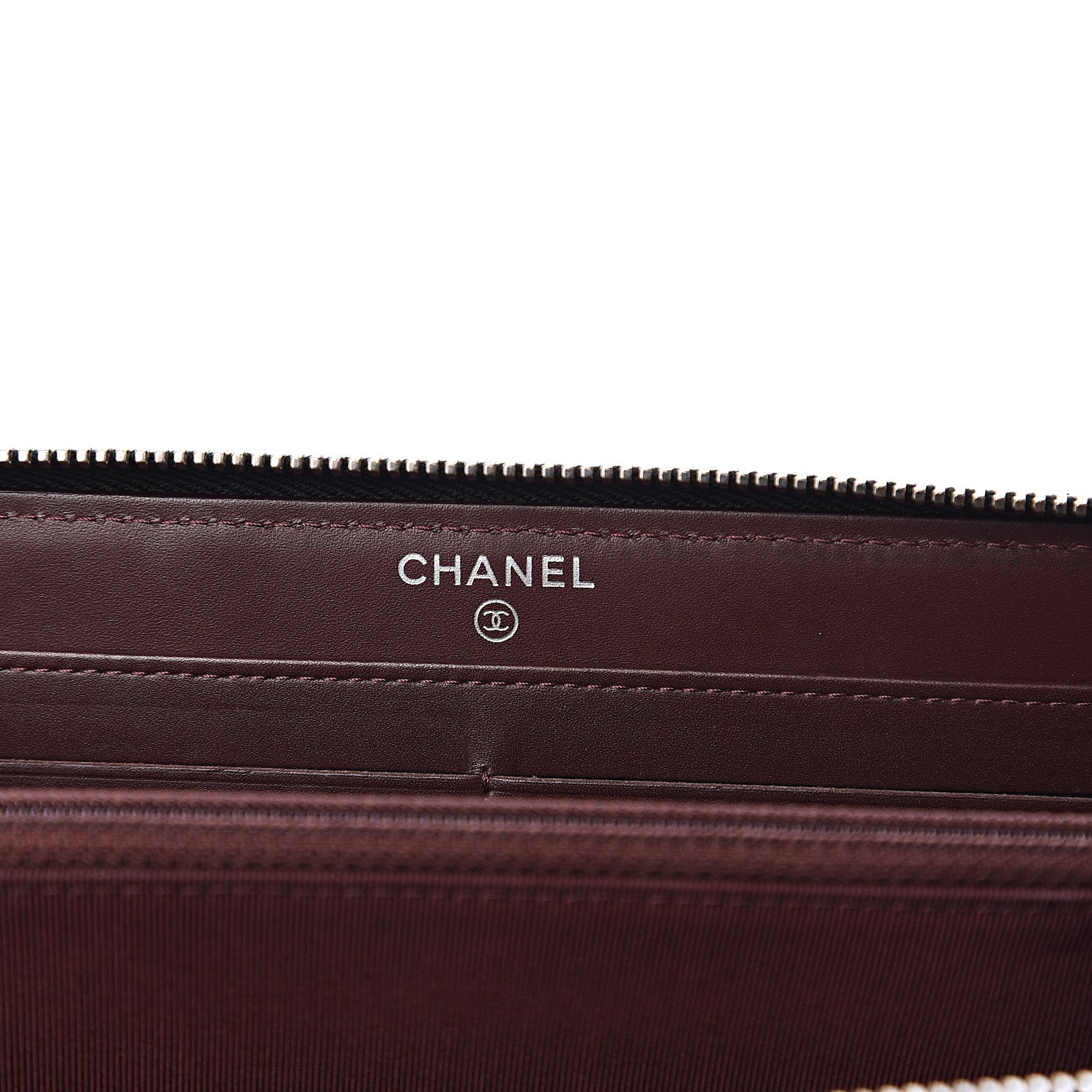 Chanel Caviar Quilted Large Gusset Zip Around Wallet Black 5 of 7