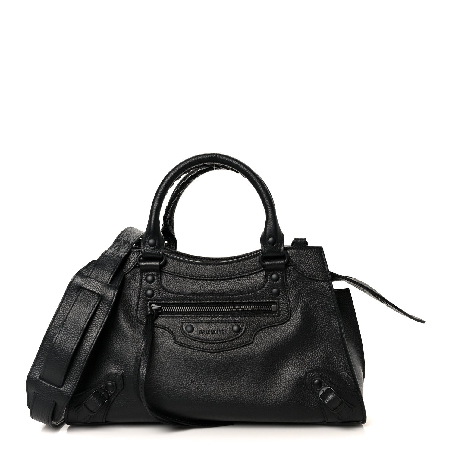 Balenciaga Grained Calfskin Neo Classic Black Hardware S City Black 1 of 10