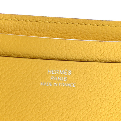 Hermes Evercolor City 4CC Card Holder Jaune Ambre 6 of 7