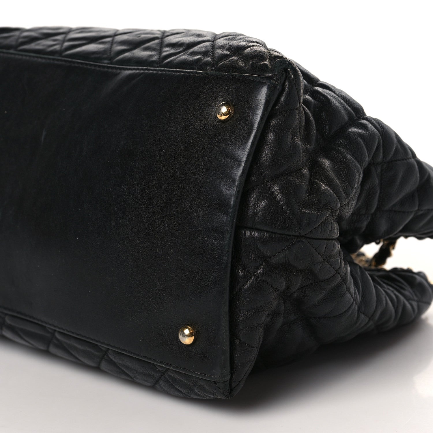 Chanel Calfskin Quilted Small Chain Me Tote Black 9 of 10