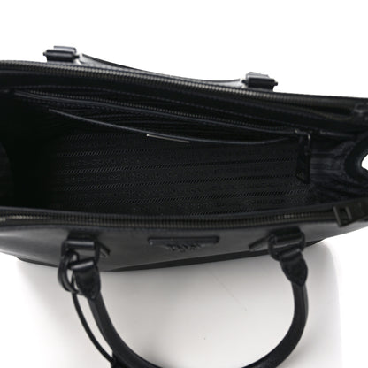 Prada Saffiano Lux Monochrome Large Galleria Double Zip Tote Black 5 of 8