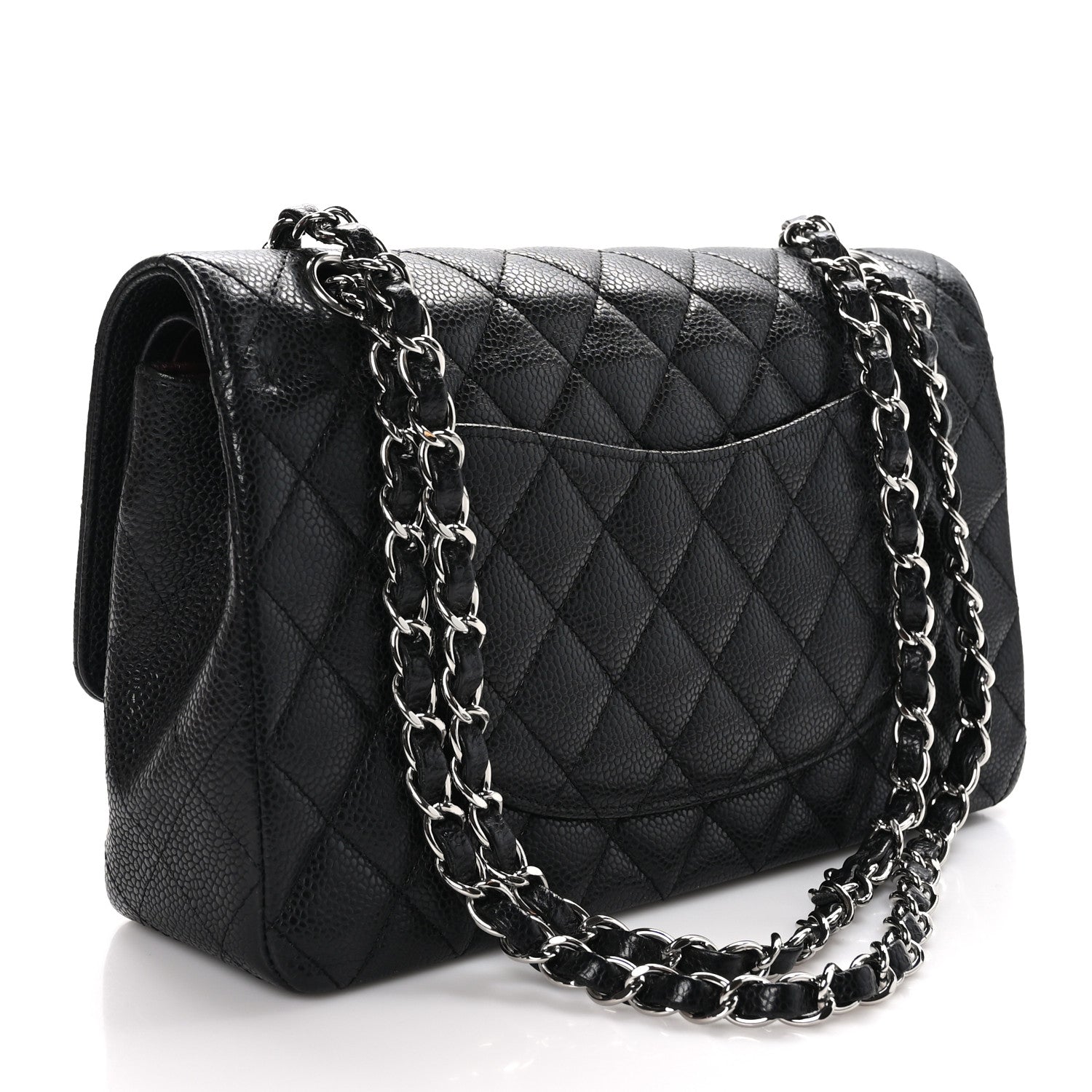 Chanel Caviar Quilted Medium Double Flap Black 3 of 10