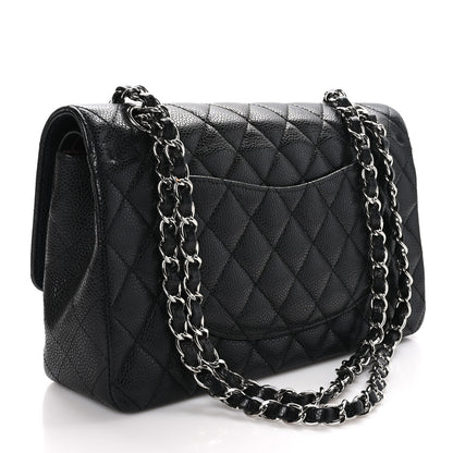 Chanel Caviar Quilted Medium Double Flap Black 3 of 10