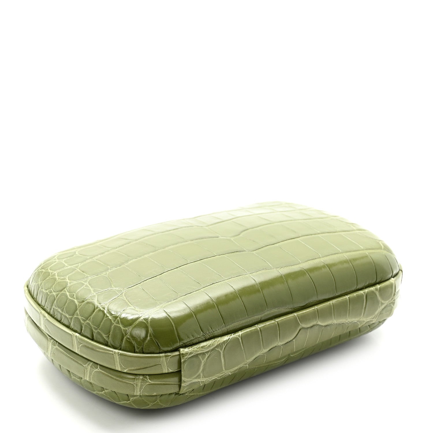 Bottega Veneta Alligator Knot Clutch Tea Leaf 4 of 6