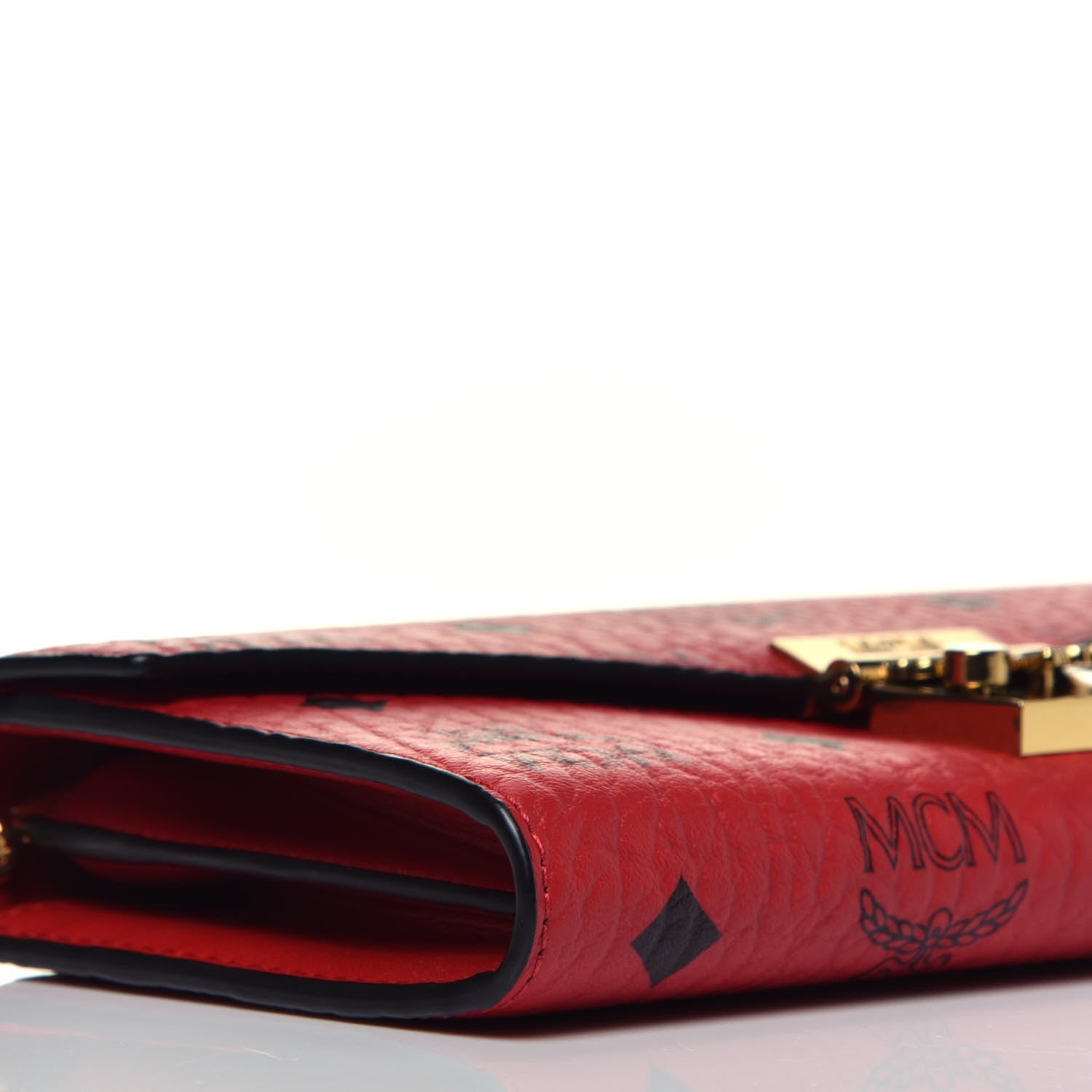 MCM Visetos Patricia Wallet On Chain Ruby Red 8 of 9