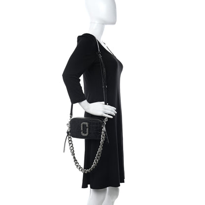 Marc Jacobs Croc Embossed Snapshot Camera Bag Black 2 of 11