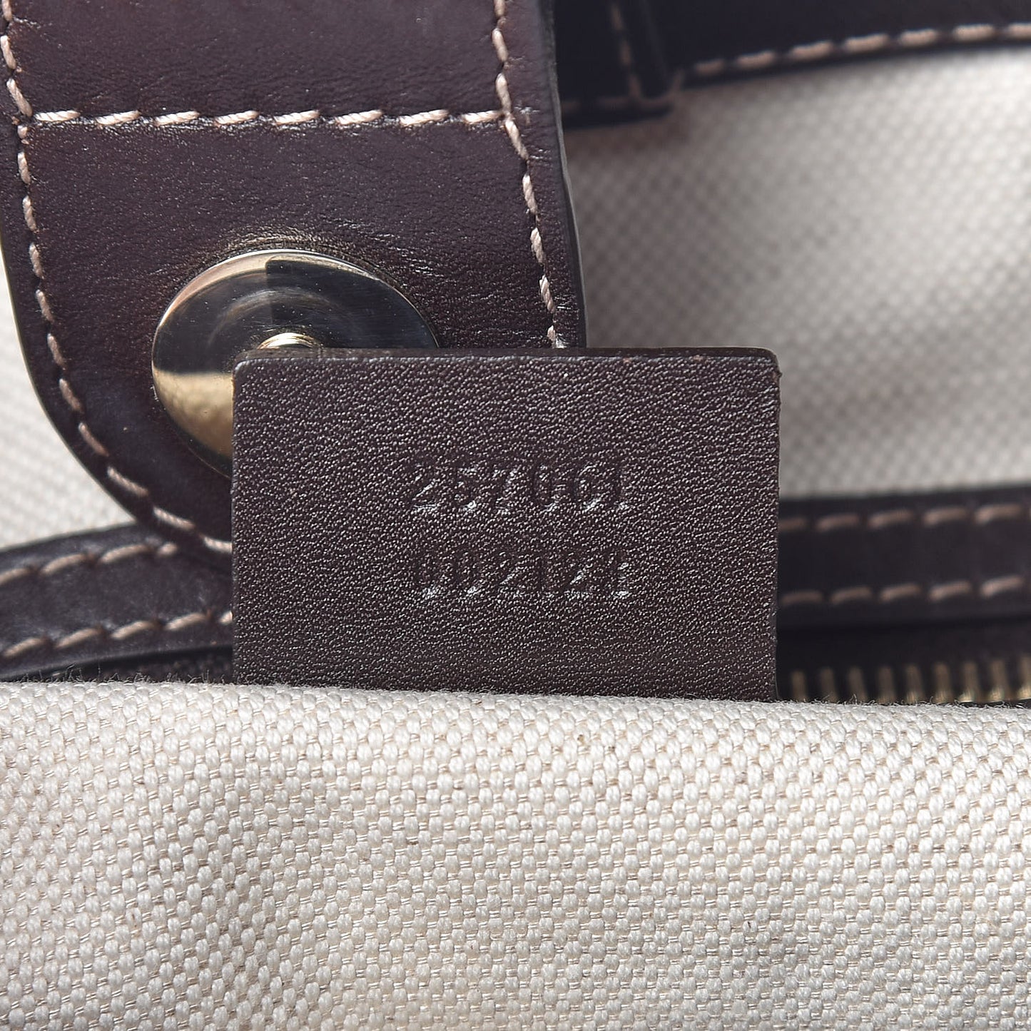 Monogram Web Medium Mayfair Tote Dark Brown
