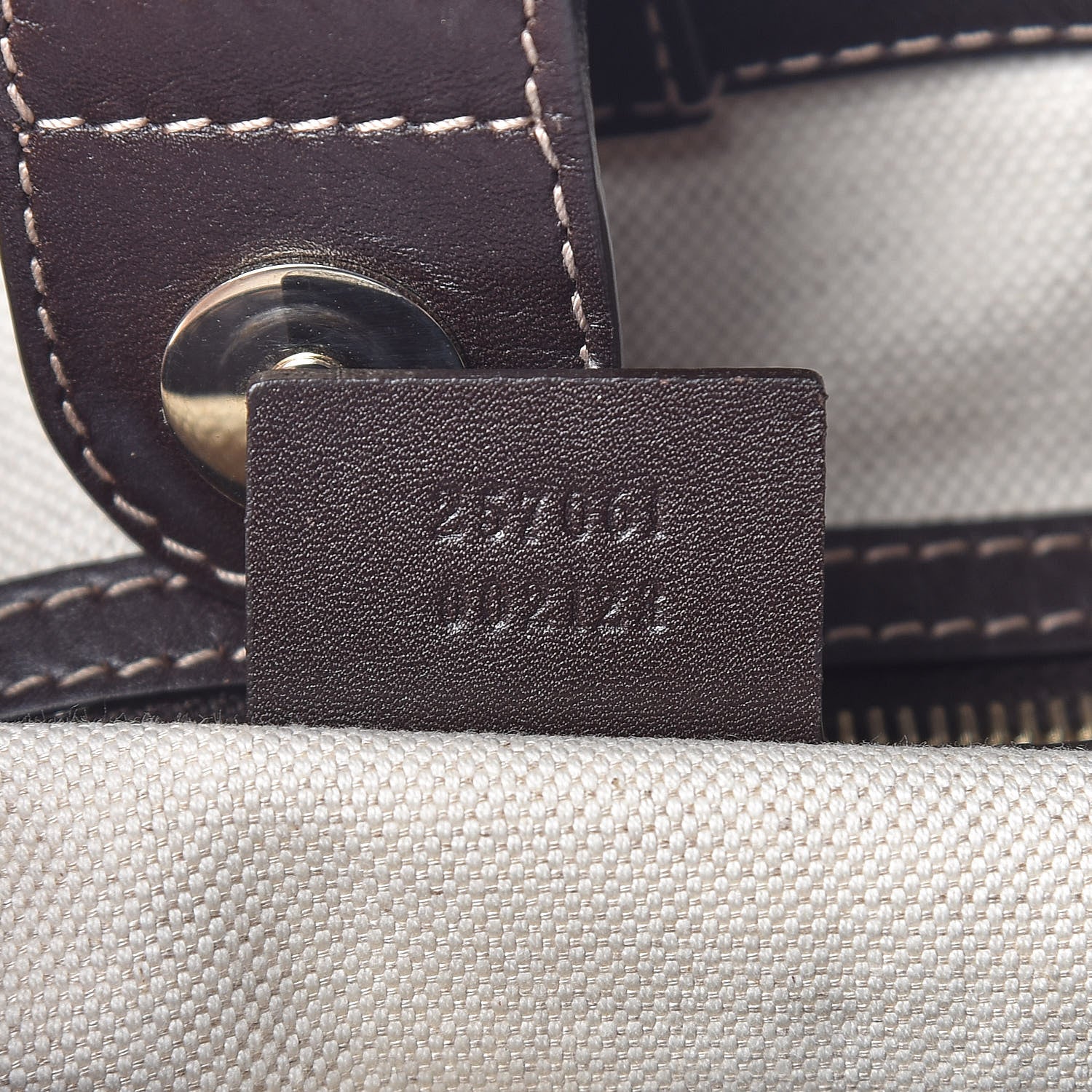 Gucci Monogram Web Medium Mayfair Tote Dark Brown 7 of 14