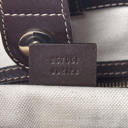 Gucci Monogram Web Medium Mayfair Tote Dark Brown 7 of 14