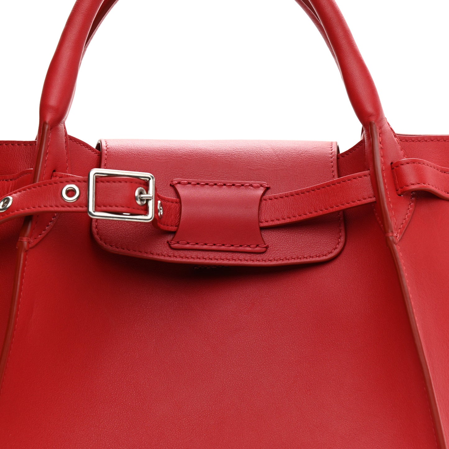 Smooth Calfskin Small Big Bag Pop Red