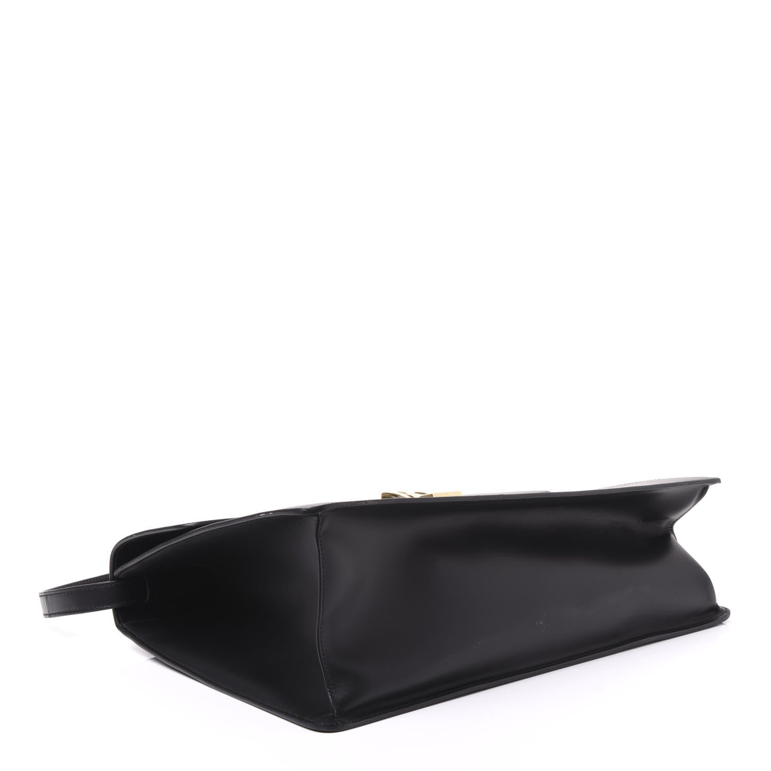 Gucci Calfskin Maxi Sylvie Top Handle Bag Black 3 of 9