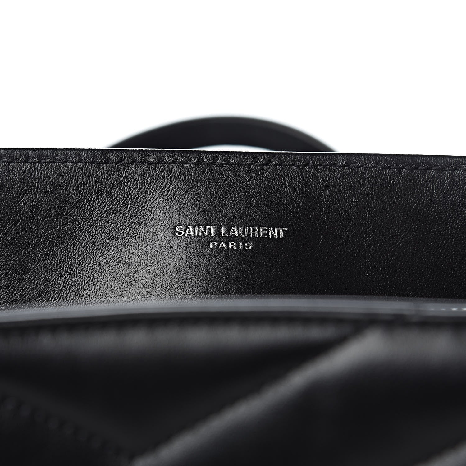 Saint Laurent Calfskin Y Quilted Monogram Large Loulou Shopper Black 6 of 11