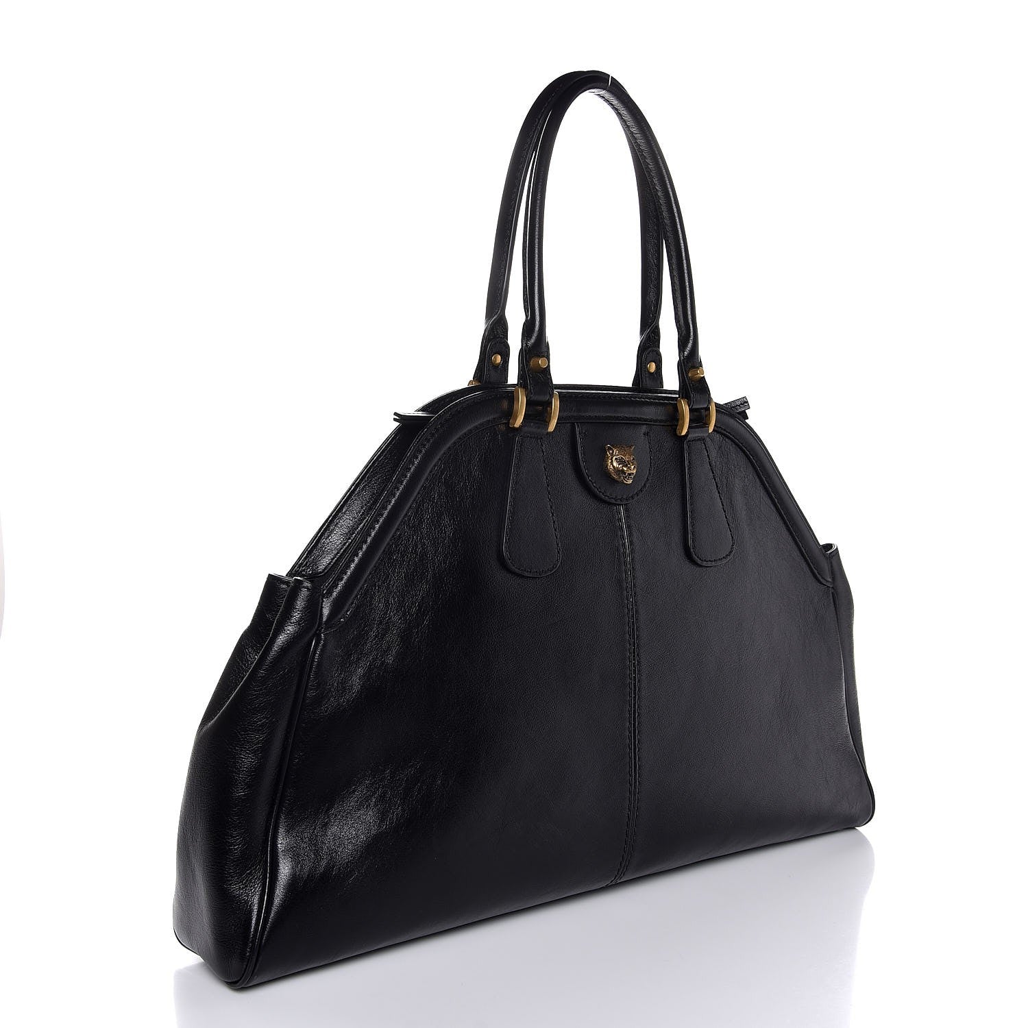 Gucci Calfskin Large Re(Belle) Top Handle Bag Black 3 of 7