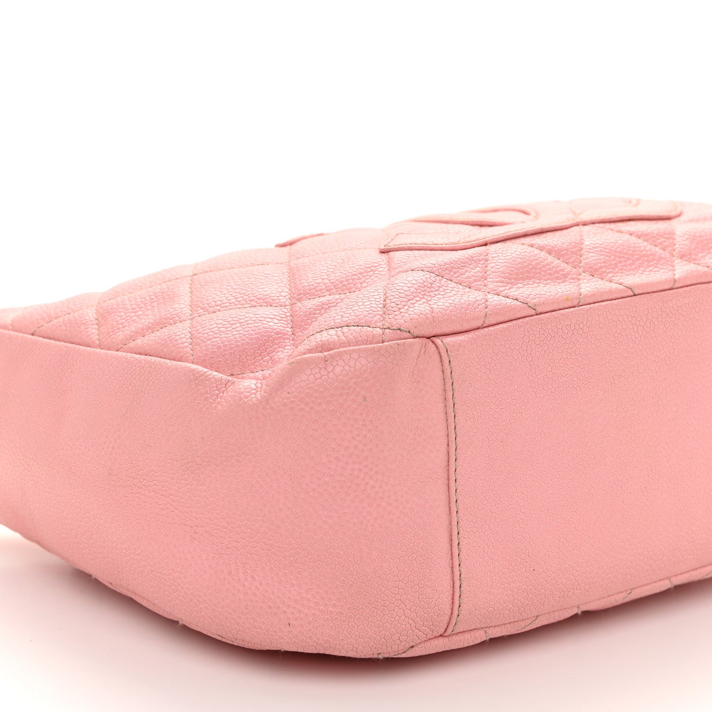 Caviar Quilted Timeless CC Shoulder Bag Pink