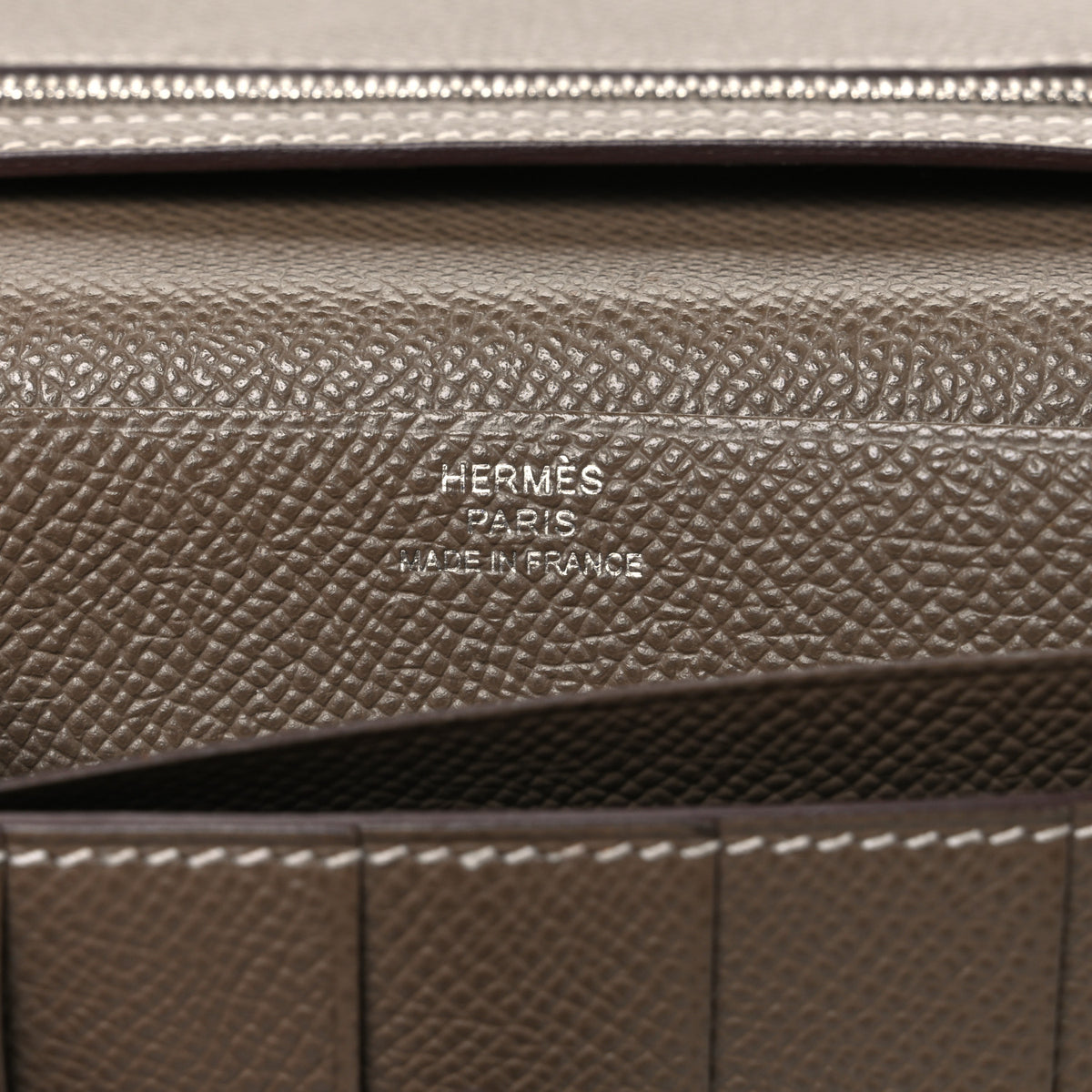 Hermes Epsom Bearn Gusset Wallet Etoupe 6 of 7