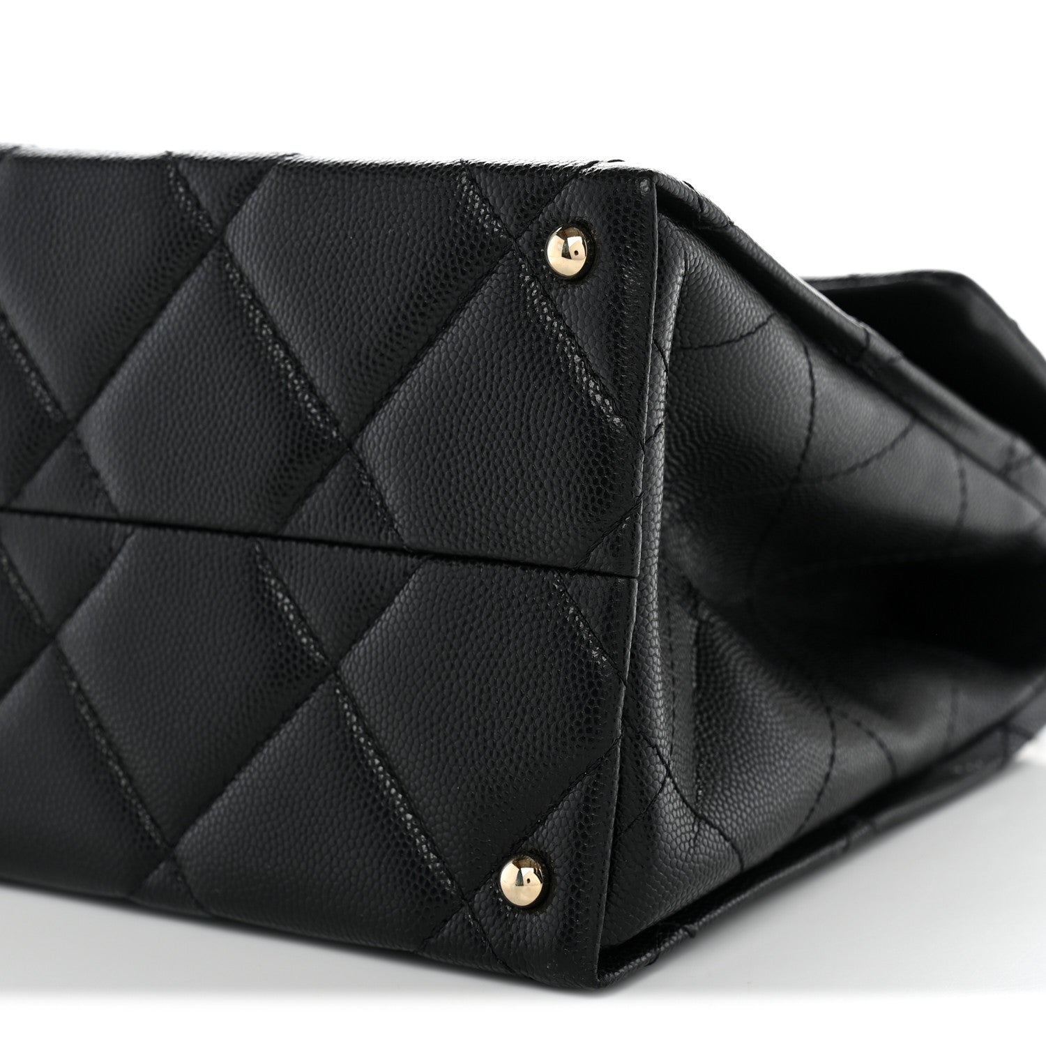 Chanel Caviar Quilted Medium Retro Twist Top Handle Flap Black 10 of 10