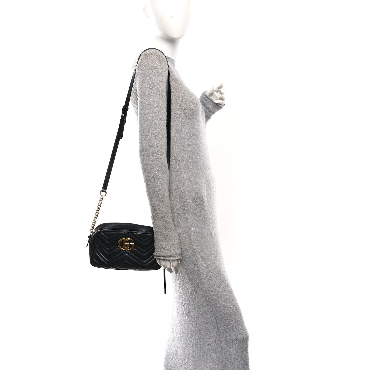 Versace Tweed Quilted Medusa Wallet on Chain Crossbody Pink Blue 2 of 11