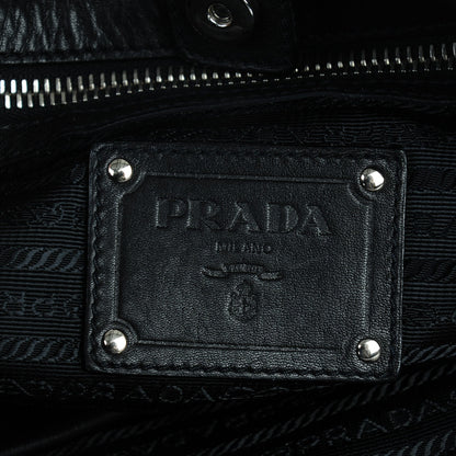 Prada Soft Calf Side Pocket Hobo Nero Black 6 of 8