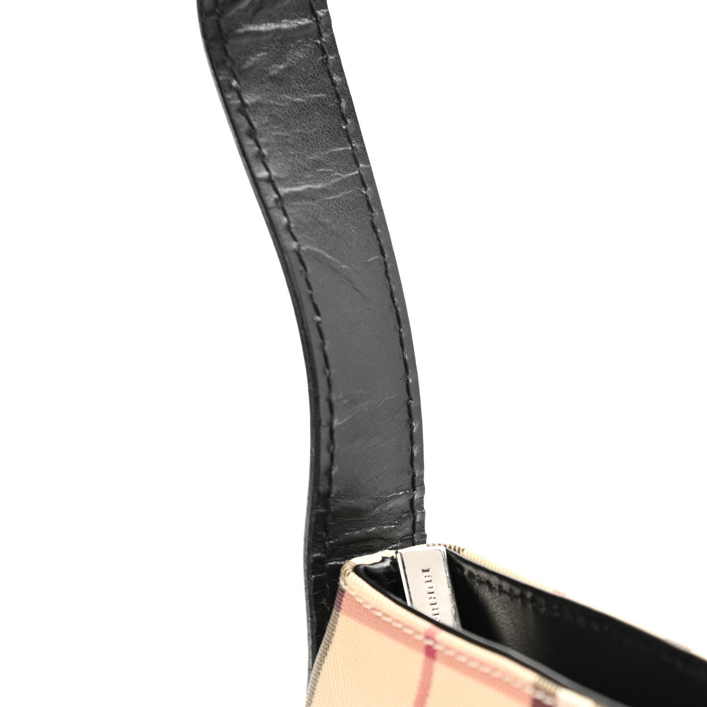 House Check Small Shoulder Bag Black