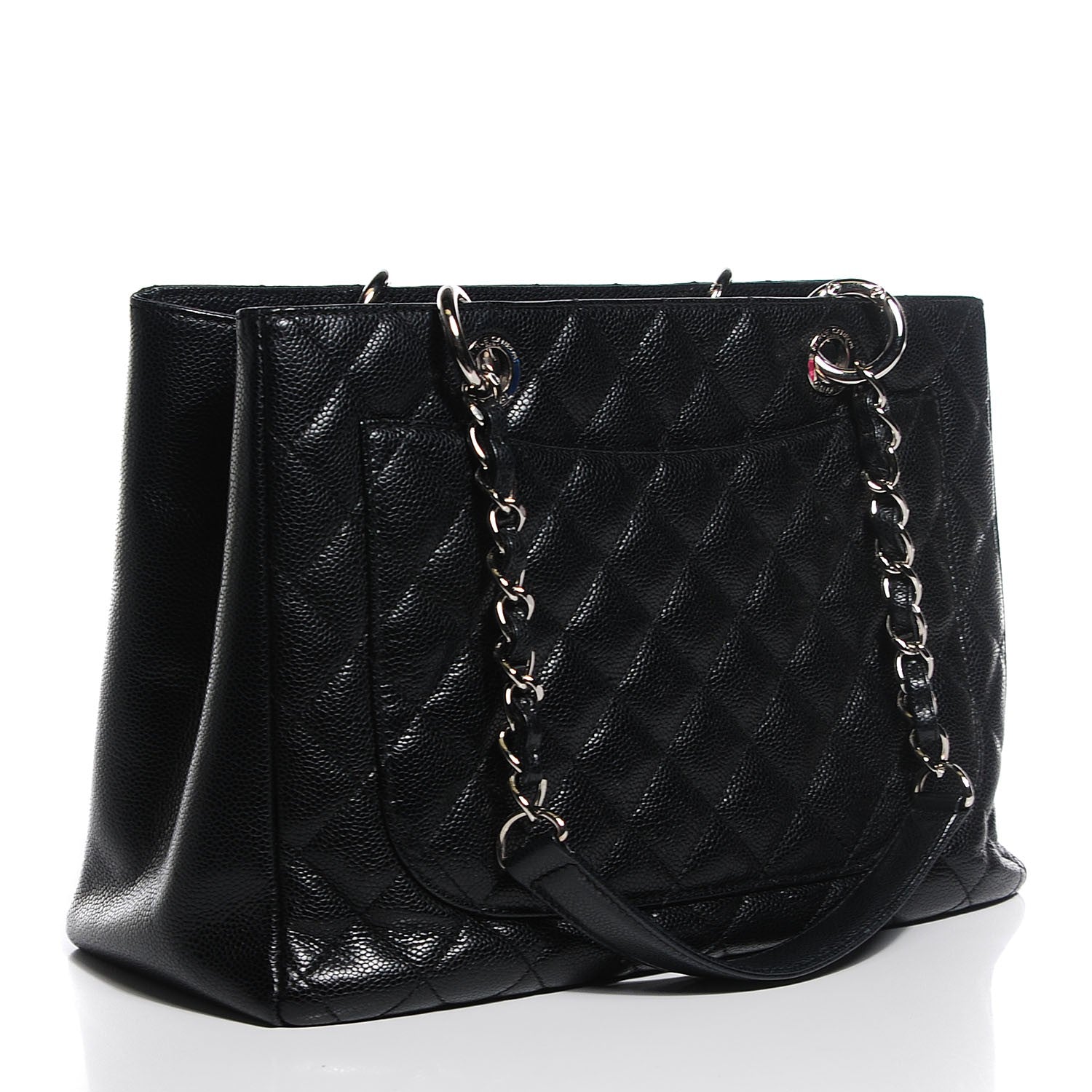 Chanel Caviar Quilted Grand Shopping Tote GST Black 3 of 7