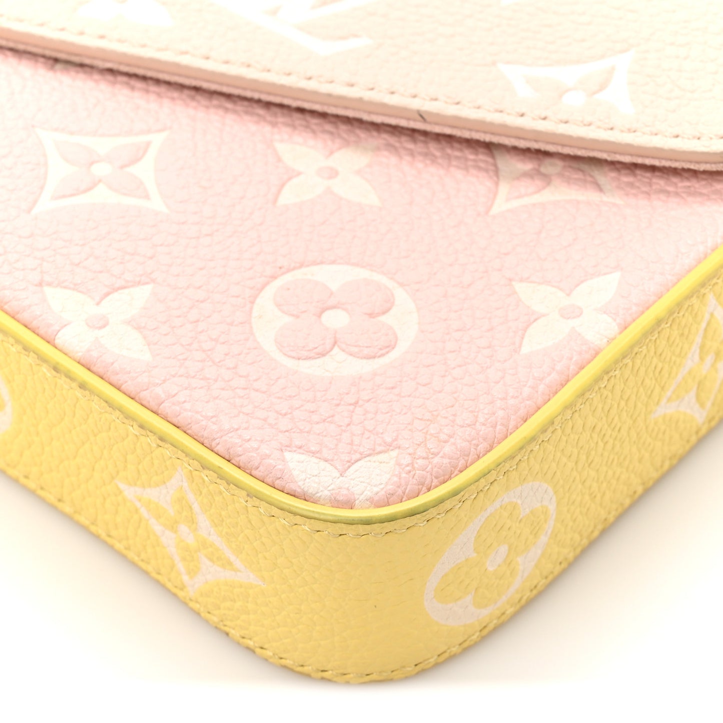 Empreinte Spring in the City Felicie Pochette Chain Wallet Pink Beige Yellow