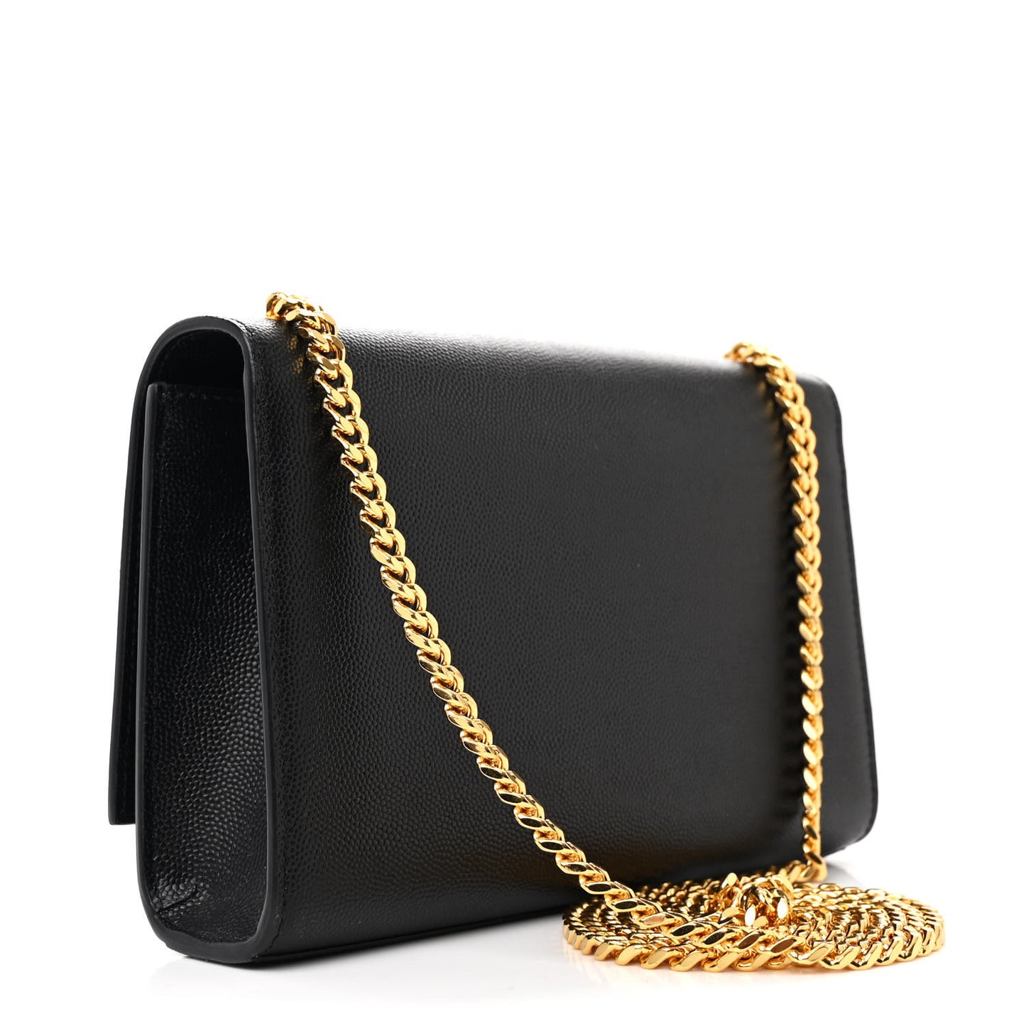Grain De Poudre Medium Classic Monogram Kate Satchel Black