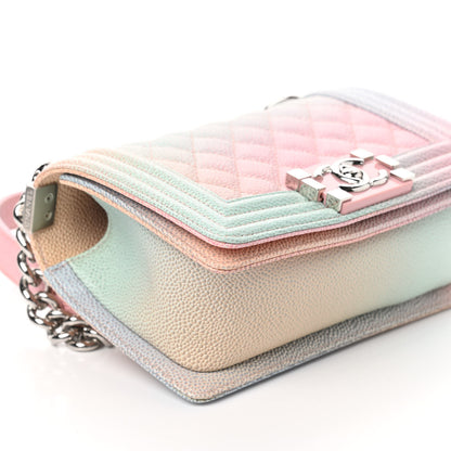 Chanel Caviar Quilted Small Cuba Rainbow Boy Flap Multicolor 9 of 10