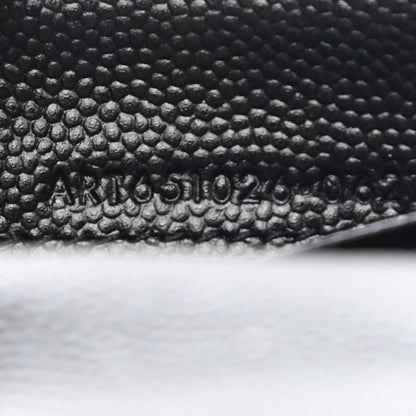 Saint Laurent Grain De Poudre Textured Mixed Matelasse Triquilt Small Monogram Envelope Wallet Black 7 of 7