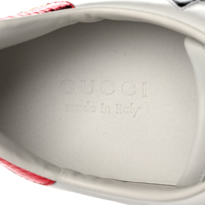 Gucci Calfskin Ayers Web Star Embroidered Mens Ace Sneakers 9 White Multi 7 of 8