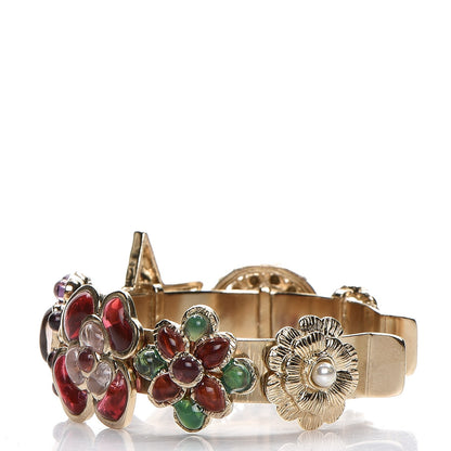 Chanel Resin Gripoix Crystal CC Cuff Multicolor 3 of 6