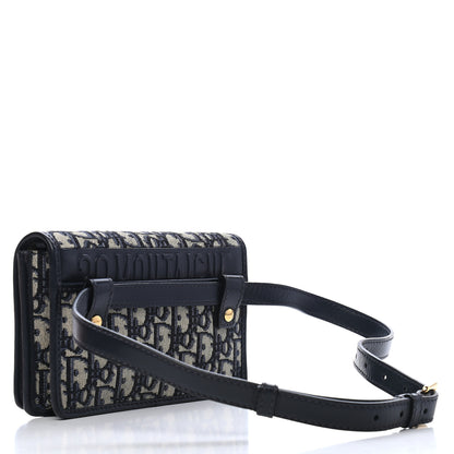 Christian Dior Oblique 30 Montaigne 2-In-1 Pouch Blue 2 of 8