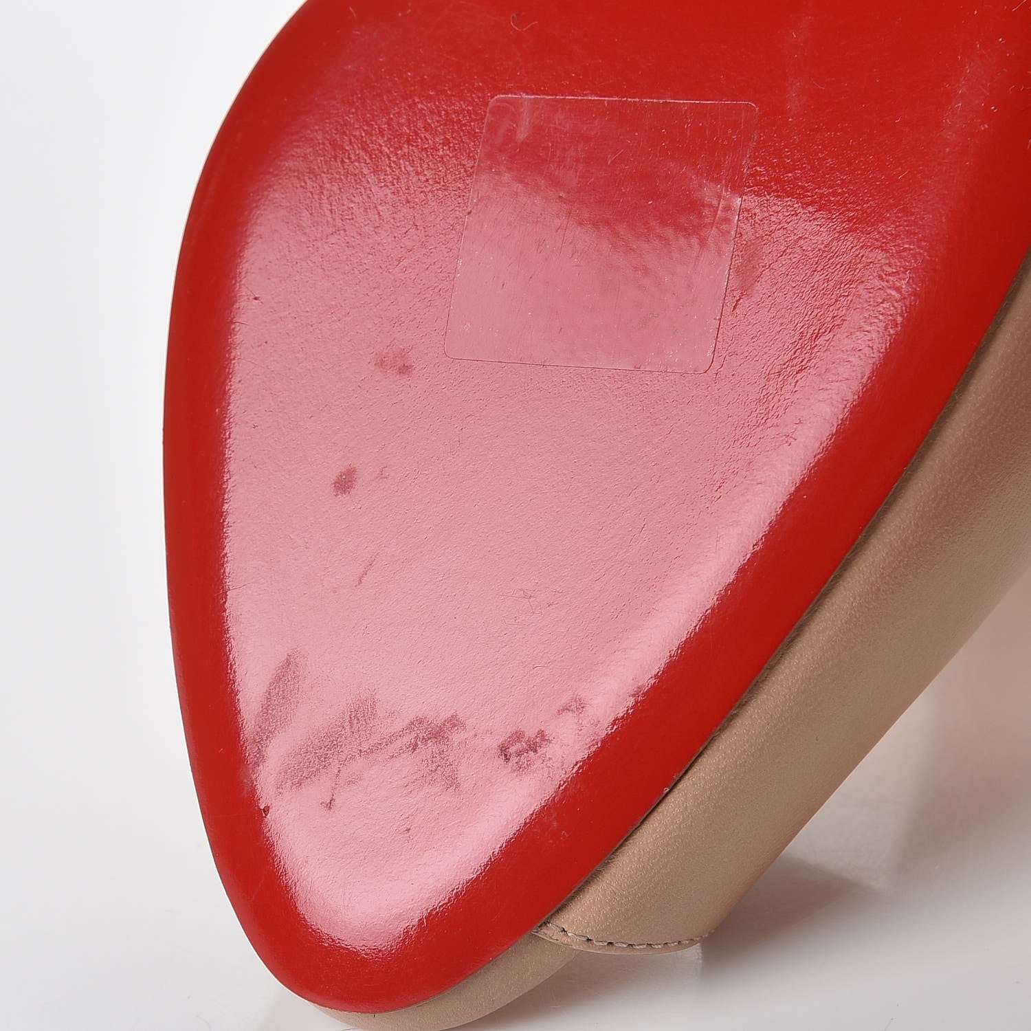 Christian Louboutin Kid Dos Noeud Bow 120 Pumps 38.5 Nude 8 of 9