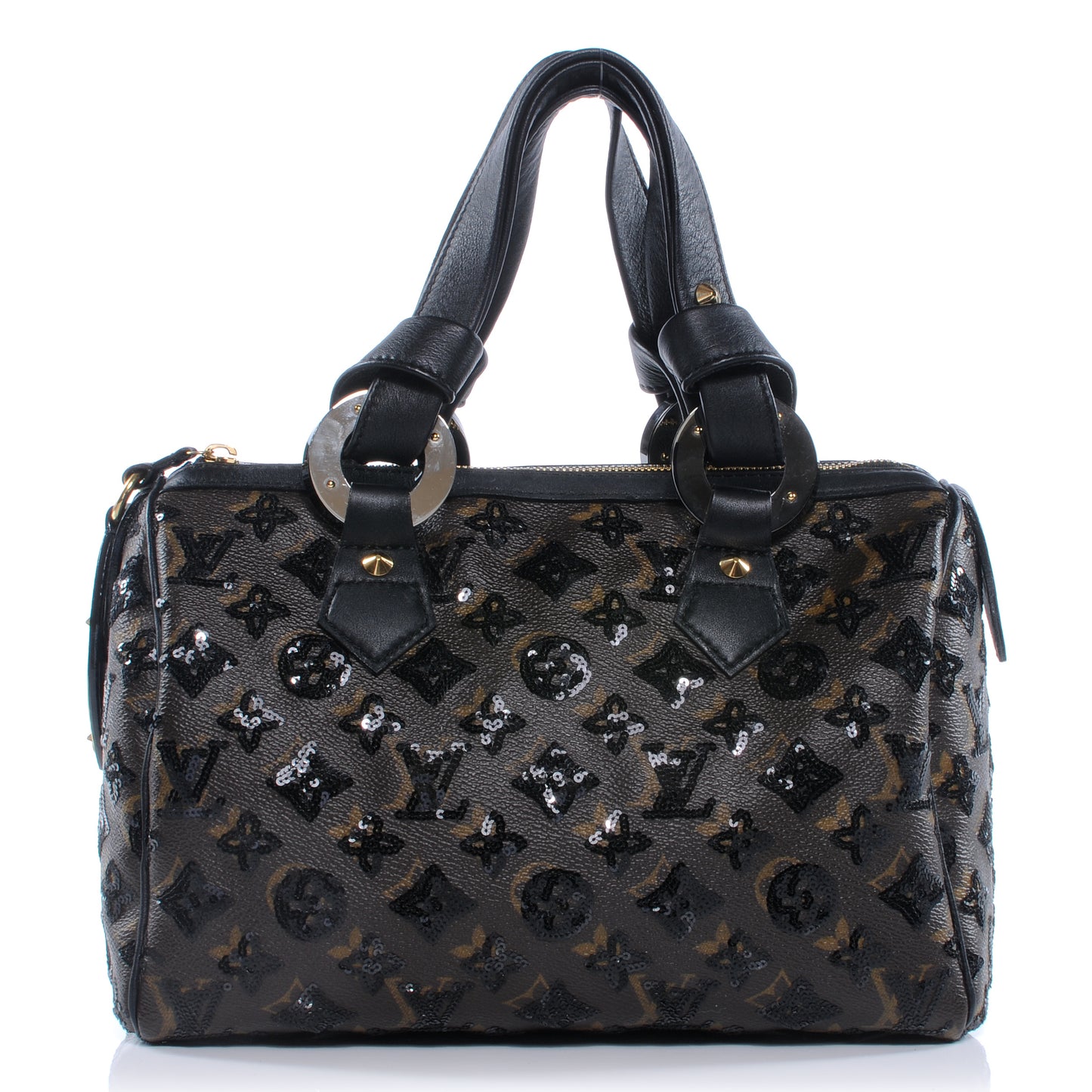 Monogram Sequins Eclipse Speedy 28 Black