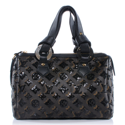 Louis Vuitton Monogram Sequins Eclipse Speedy 28 Black 1 of 8