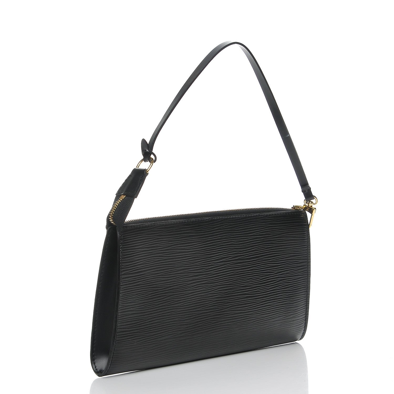 Louis Vuitton Epi Pochette Accessories 24 Black 3 of 7