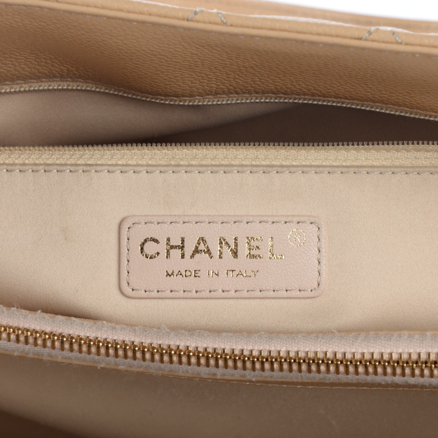 Chanel Caviar Quilted Grand Shopping Tote GST Beige Clair 6 of 8